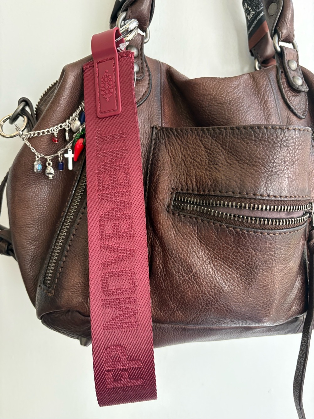 FP Movement There It Is Keychain🔥 Burgundy- New with tags🔥